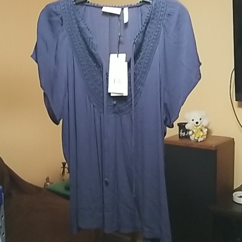 Casual  loose summer blouse